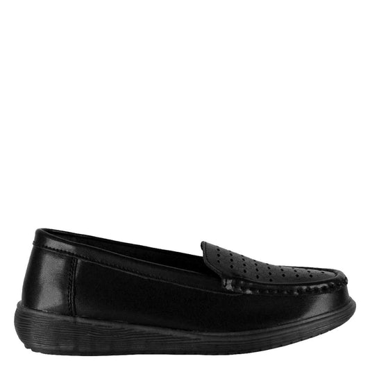 Mocasín Adriano Negro de Cuero