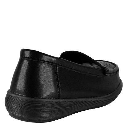 Mocasín Adriano Negro de Cuero