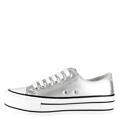 Zapatilla Atenas Plateada