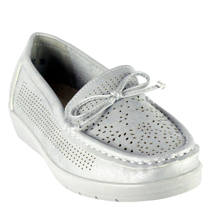 Mocasín Brisa Plateado