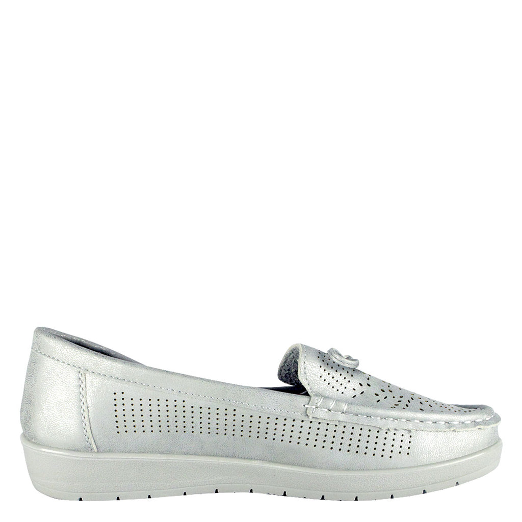 Mocasín Brisa Plateado