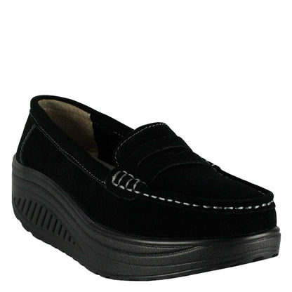 Mocasín Emanuel Negro de Cuero