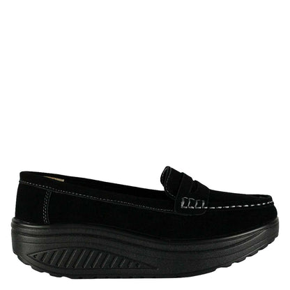 Mocasín Emanuel Negro de Cuero