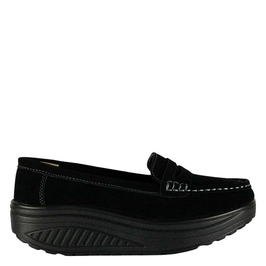 Mocasín Emanuel Negro de Cuero