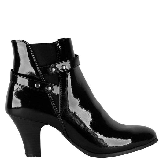 Botín Amadeo Negro Charol