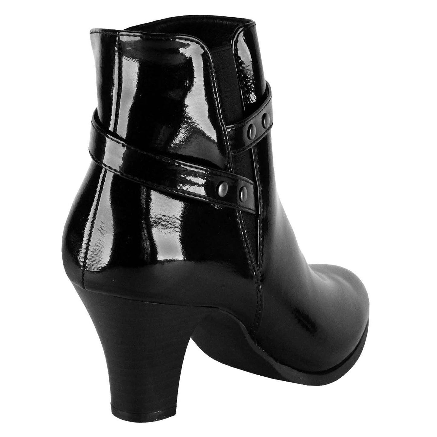 Botín Amadeo Negro Charol