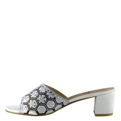 Sandalia Giulia Plateada