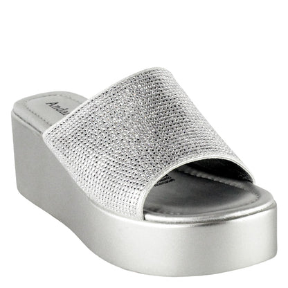 Sandalia Glam Plateada