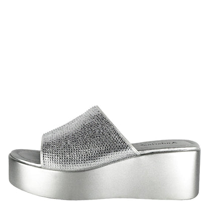 Sandalia Glam Plateada