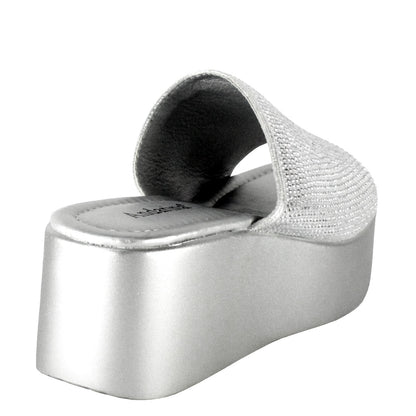 Sandalia Glam Plateada