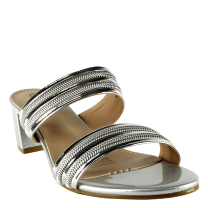 Sandalia Greta Plateada