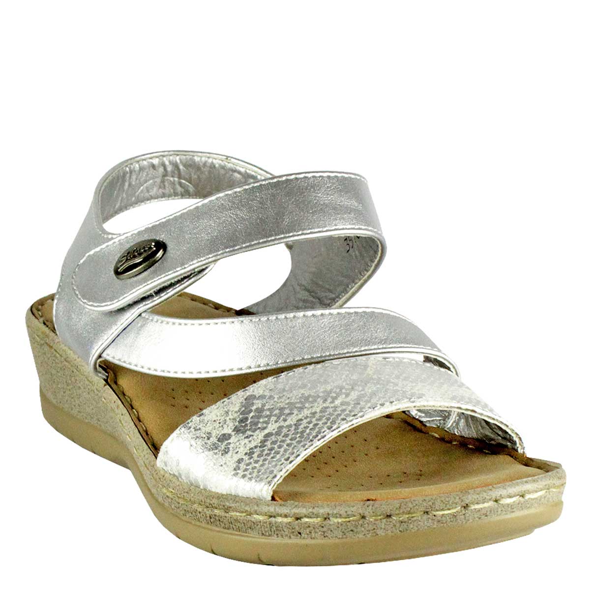 Sandalia Justina Plateada