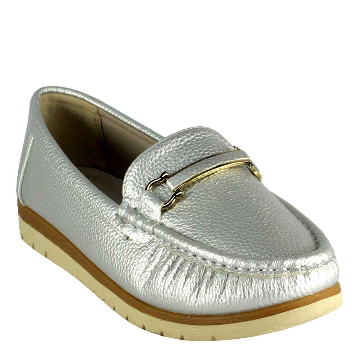 Mocasín Lorenzo Plateado