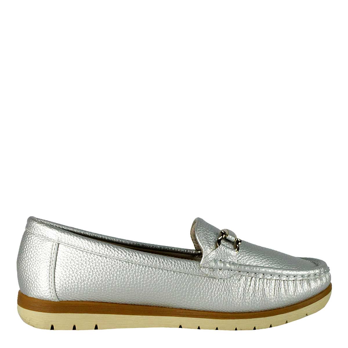 Mocasín Lorenzo Plateado