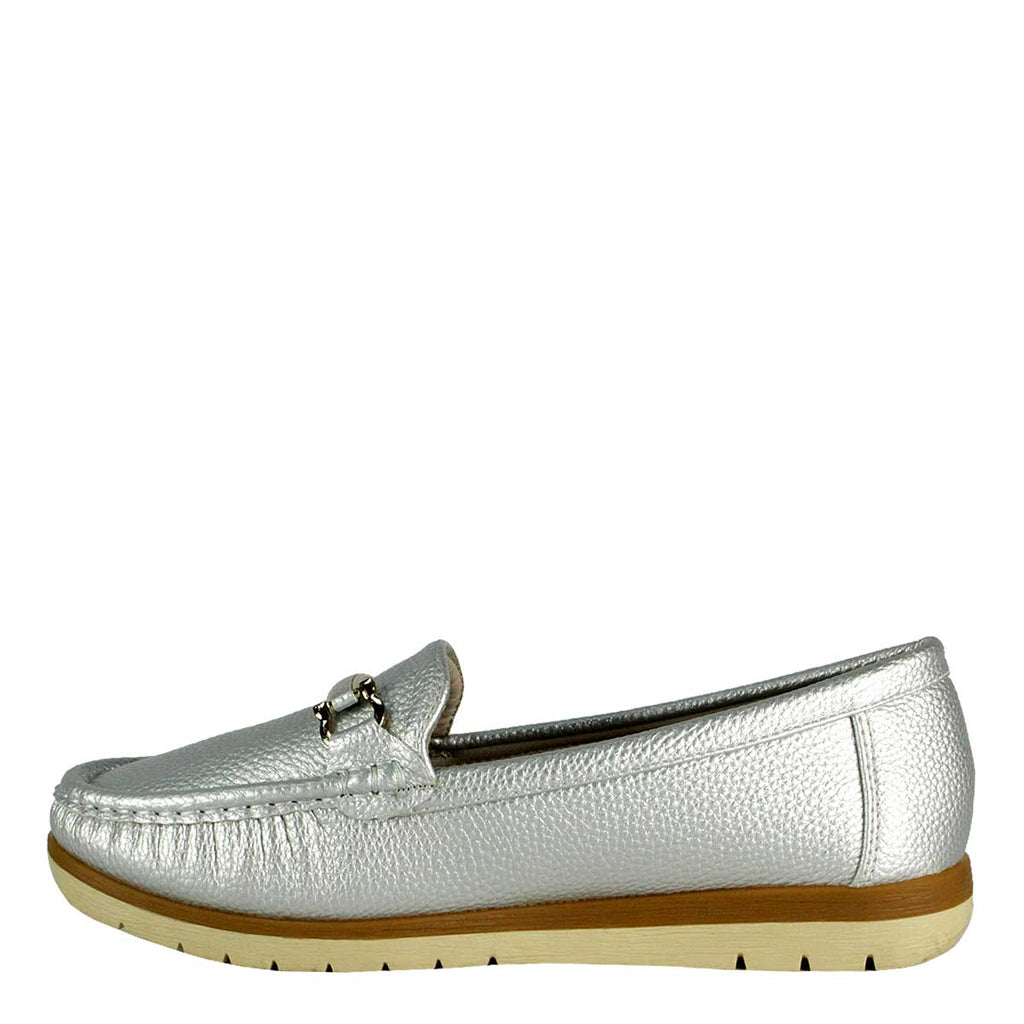 Mocasín Lorenzo Plateado