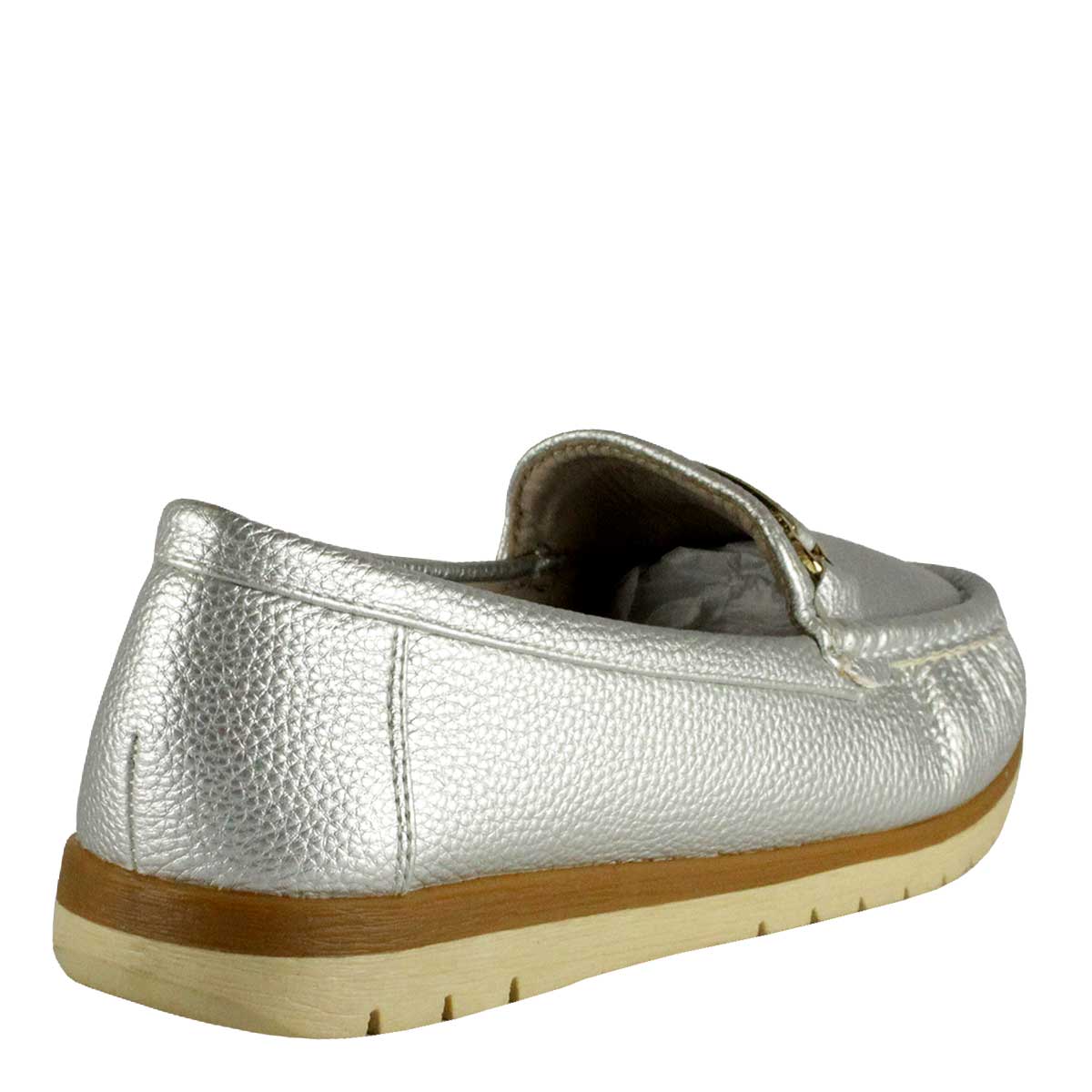Mocasín Lorenzo Plateado