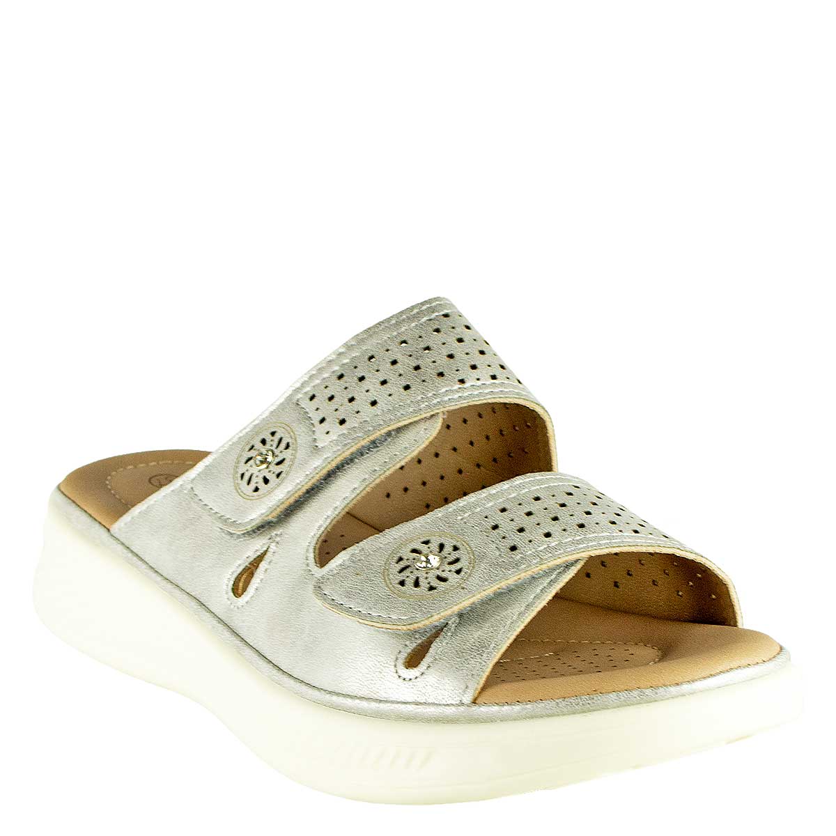 Sandalia Malibú Plateada