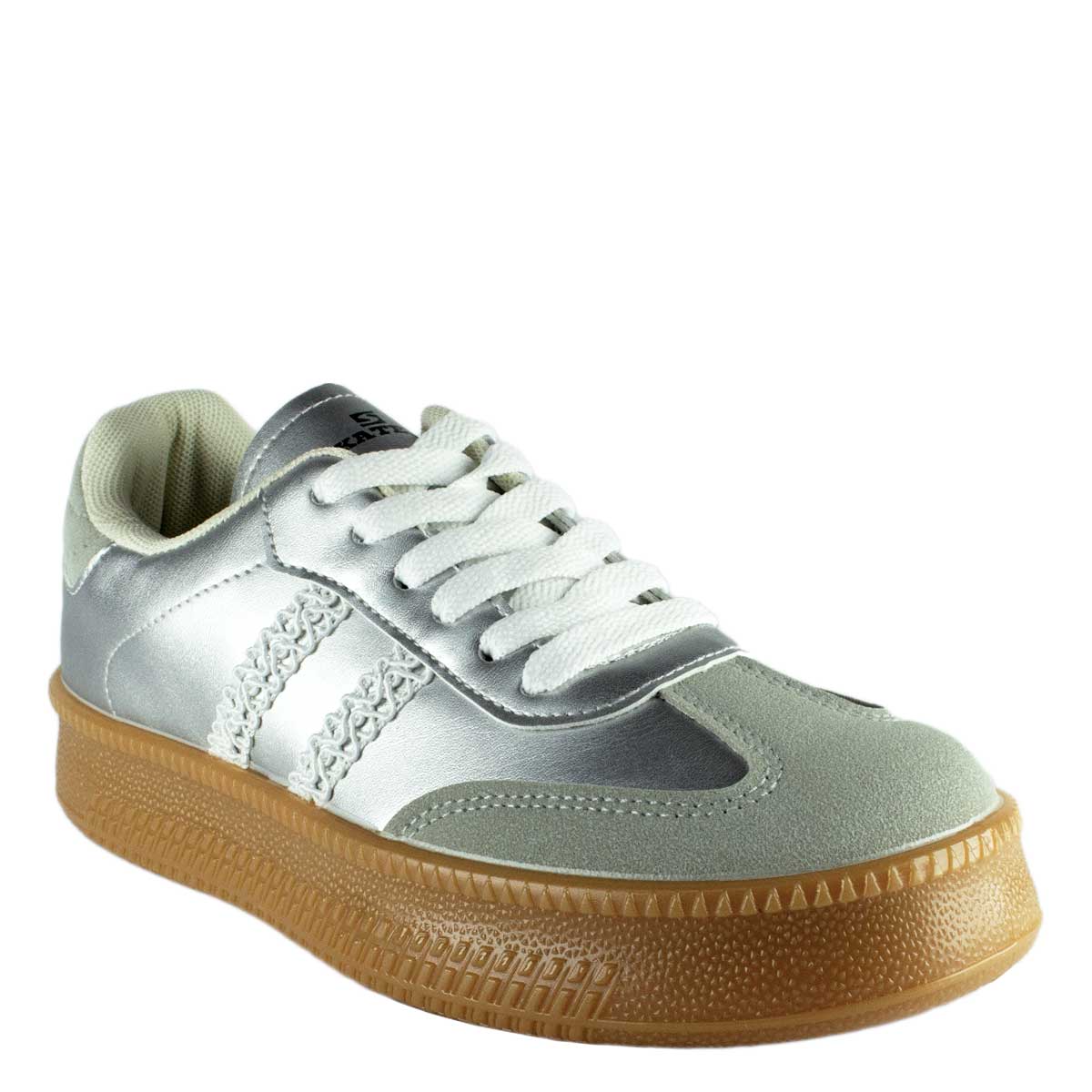 Zapatilla Cher Plateada