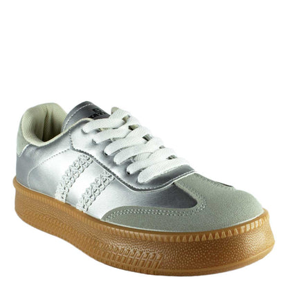 Zapatilla Cher Plateada
