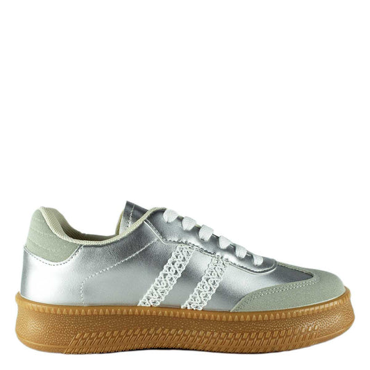 Zapatilla Cher Plateada