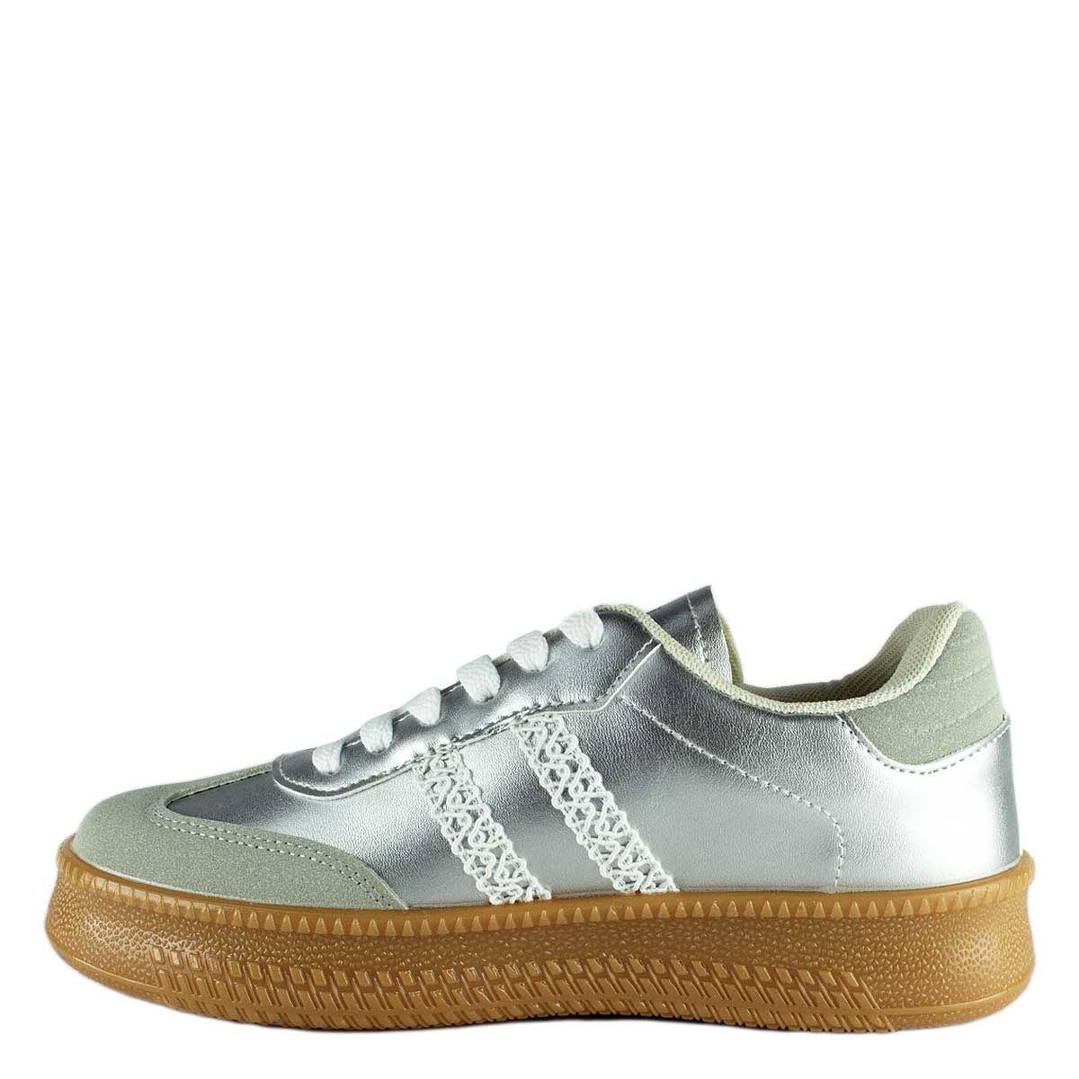 Zapatilla Cher Plateada