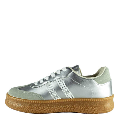 Zapatilla Cher Plateada