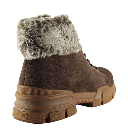 Botín Mauriz de Cuero Café