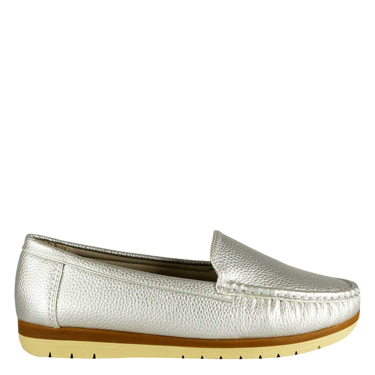 Mocasín Renzo Plateado